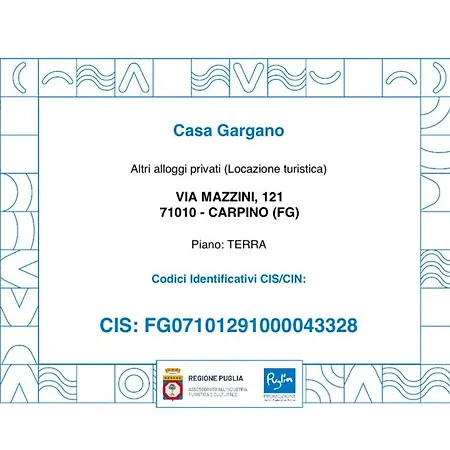 Casa Gargano Сasa de vacaciones *